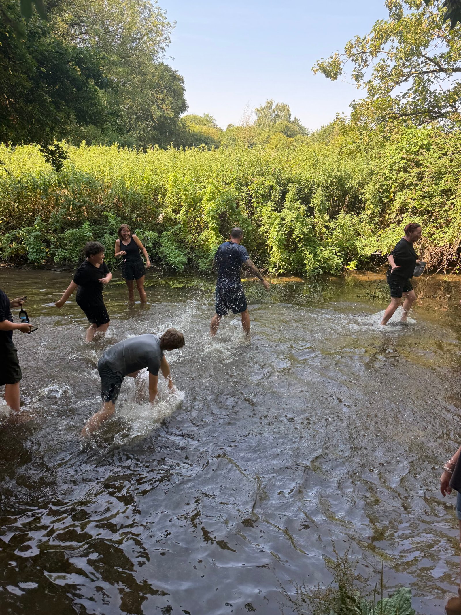 Cooling off at The Belsteads